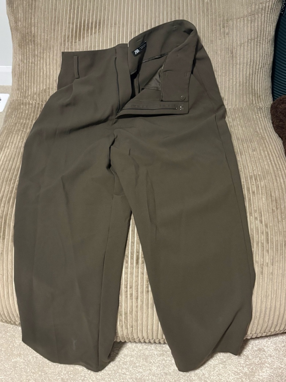 Women’s Olive Green Pants Zara
